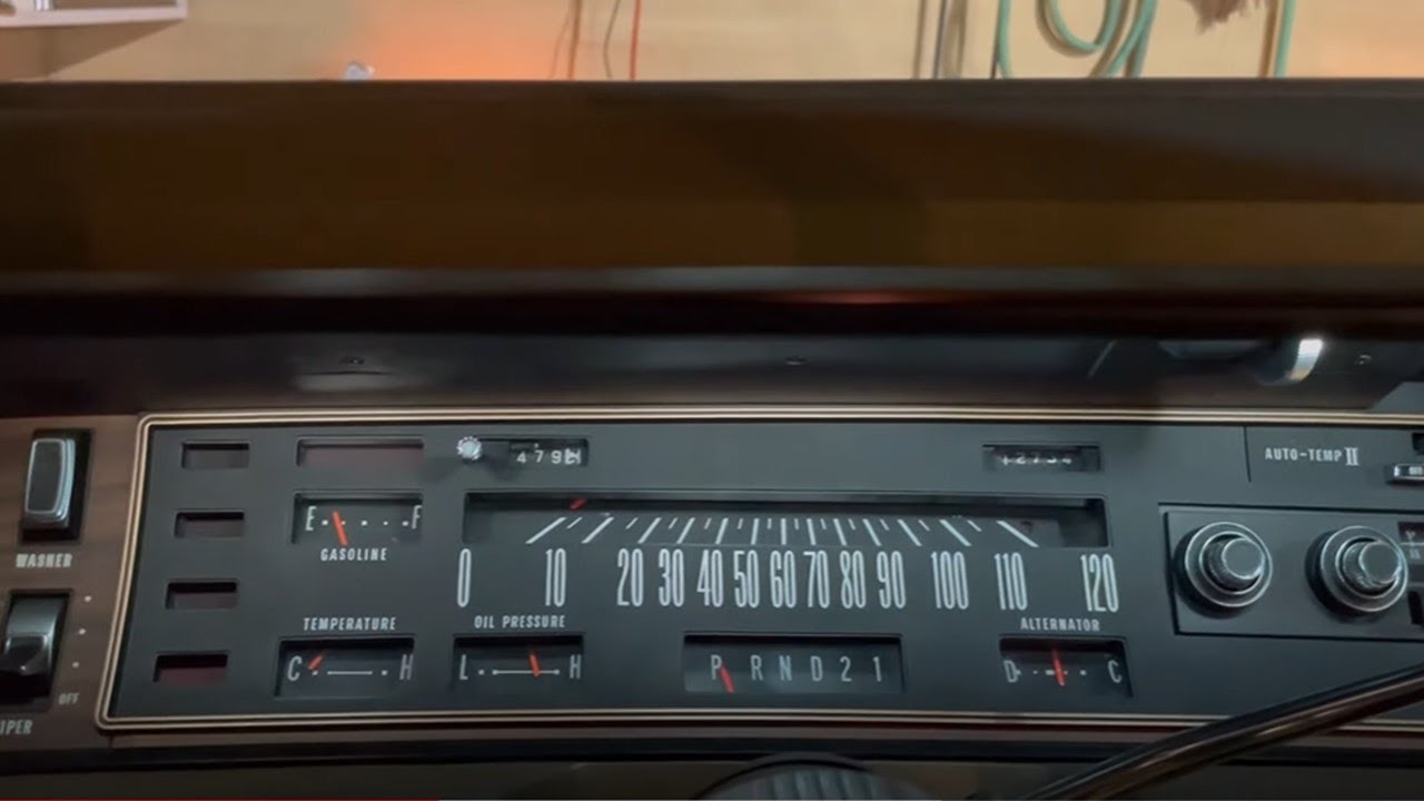 Cold Starting a Vintage Mopar (1972 Imperial), Night Time View, and The Sounds of a Mopar 440