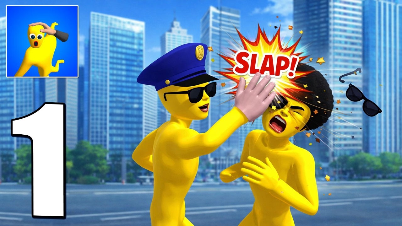 Slap Beat  - Gameplay Walkthrough Part 1 - Slap everyone in public Supper funny Game (iOS, Android)