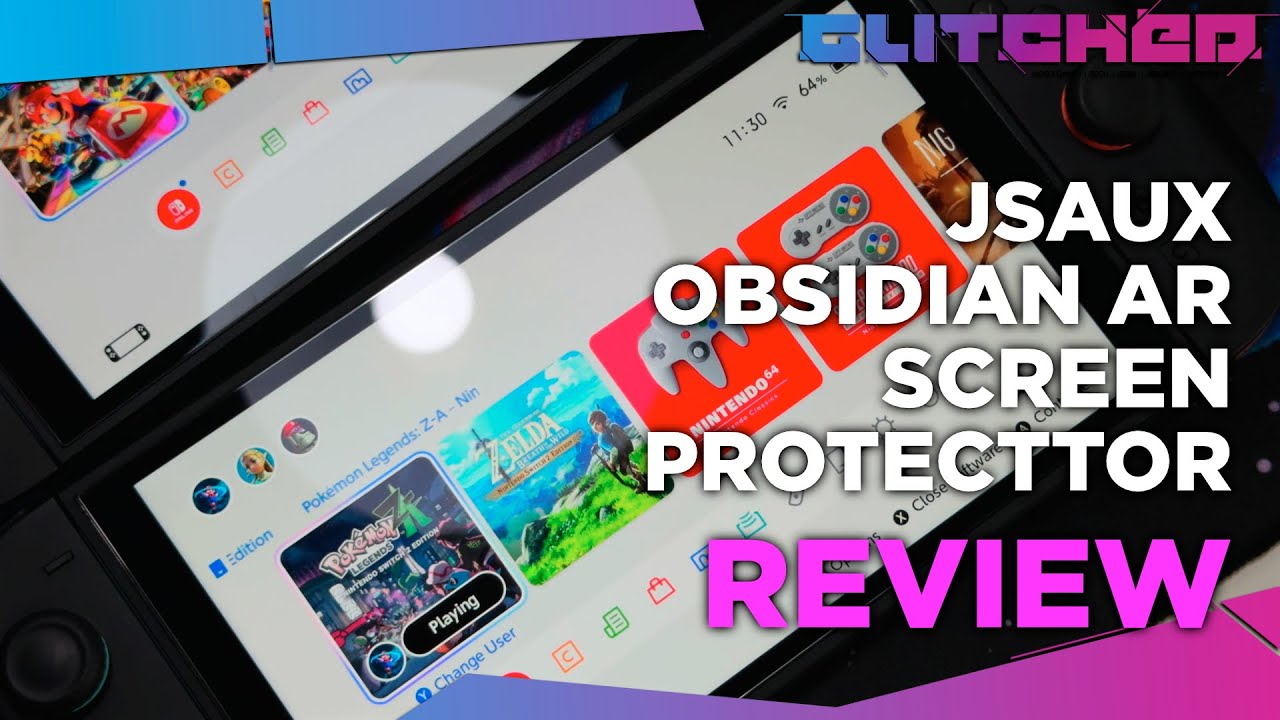 Тестирование защитной пленки JSAUX Obsidian AR для Switch 2
