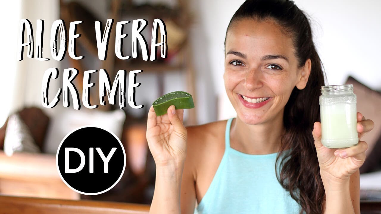 HAUTCREME SELBER MACHEN - natürlich & vegan | Rezept mit nur 3 Zutaten - Aloe Vera Gel
