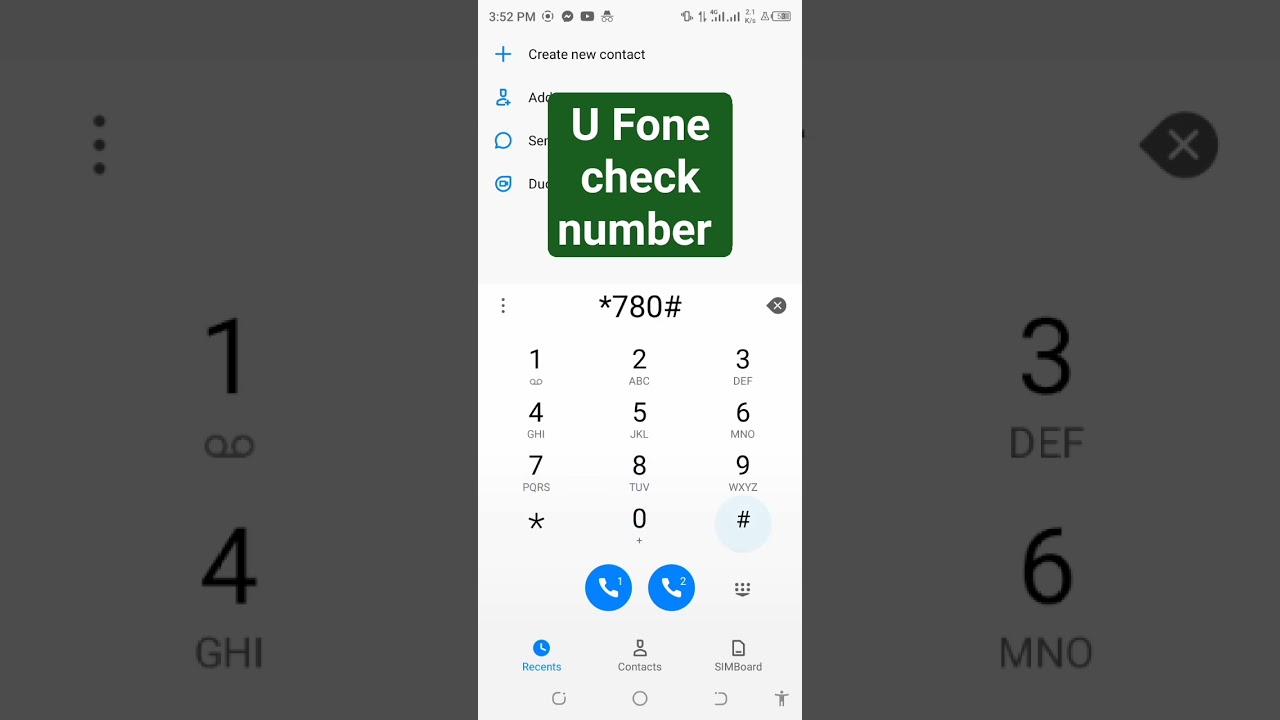 How to check u phone sim number||U fone sim number check krny ka tarika||#viralvideo #trendingshort