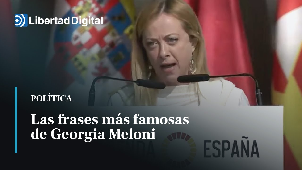 Las frases más famosas de Georgia Meloni, líder de Fratelli d'Italia, que irritan a la izquierda