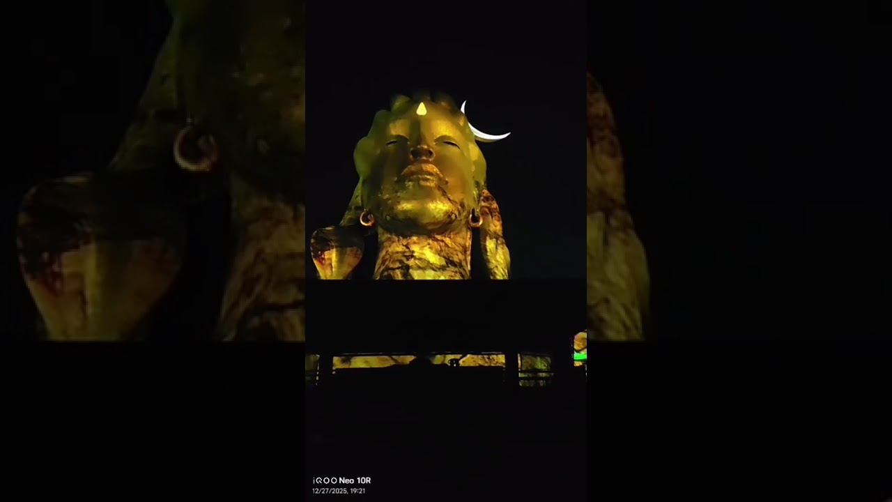 Isha temple night time lighting show full video 🙏🙏ఓం నమఃశివాయ 🙏🙏