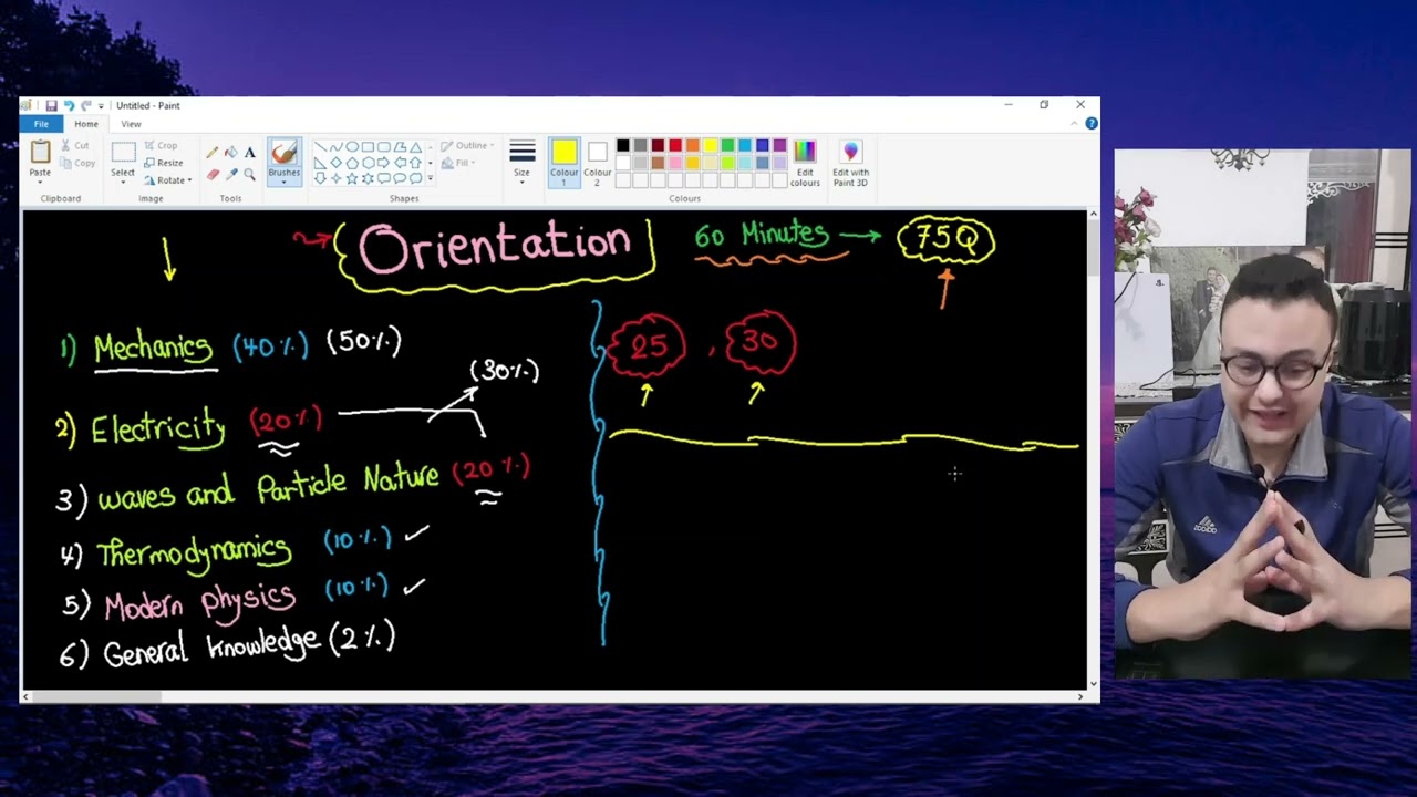 Oreintation to Physics Test (SAT - EST - AP)