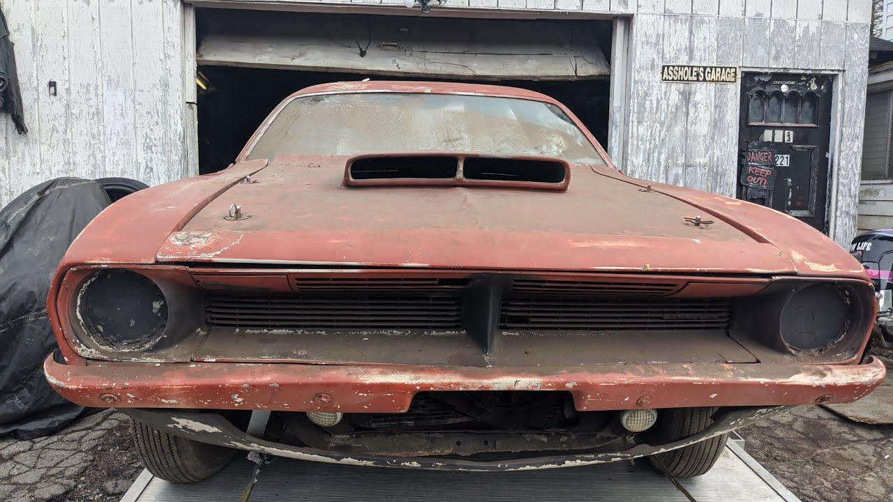 1970 Plymouth Barracuda Cuda Drag Car Barn Find