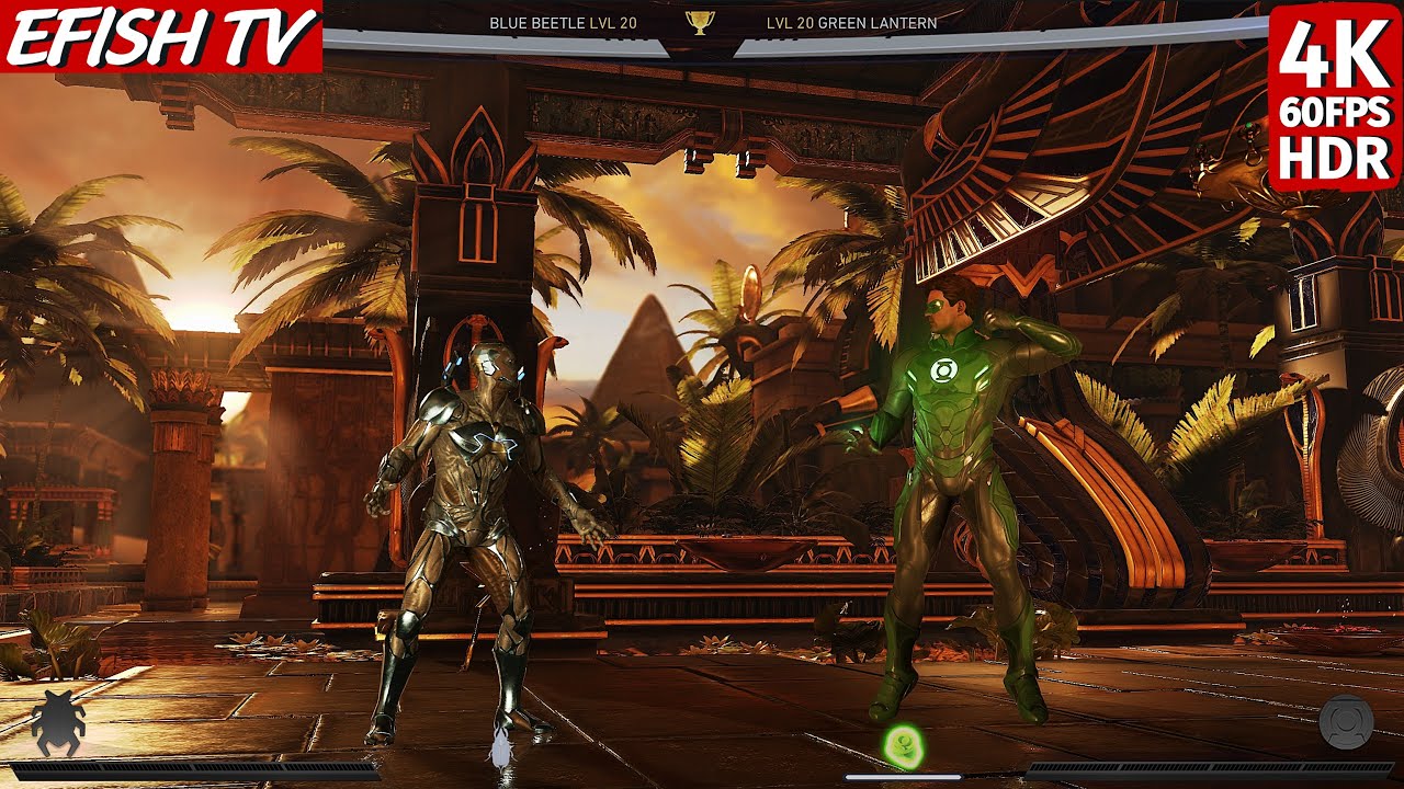 Blue Beetle vs Green Lantern (Hardest AI) - Injustice 2