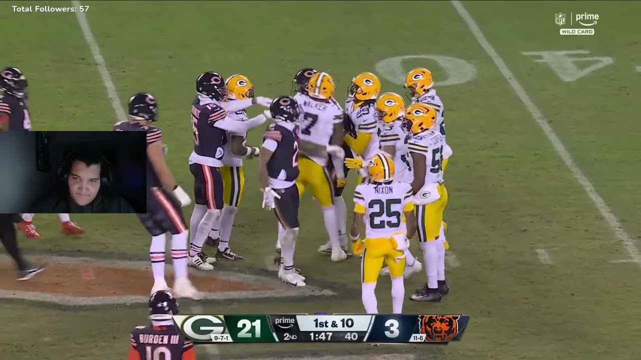 BEST PLAYOFF GAME SO FAR???! | Chicago Bears Vs Green Bay Packers NFC Wildcard Round 2025 Season!