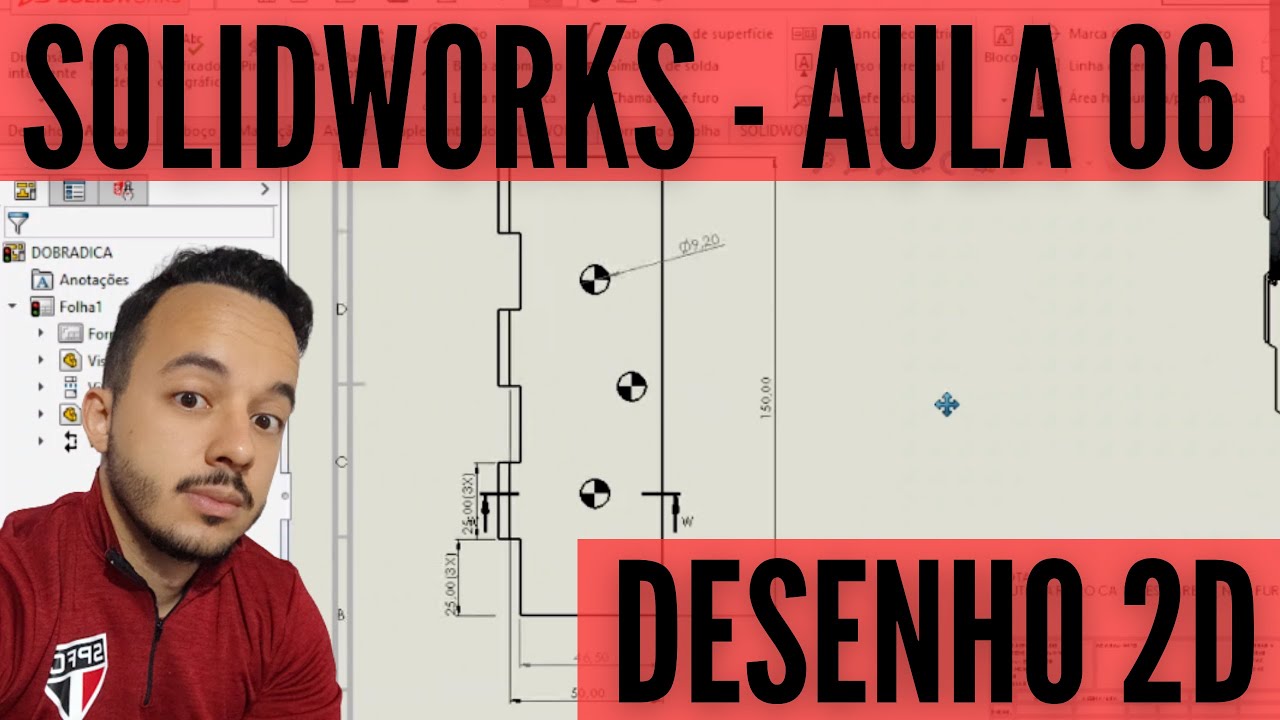 SolidWorks: Como fazer desenhos 2D do zero - Aula 06