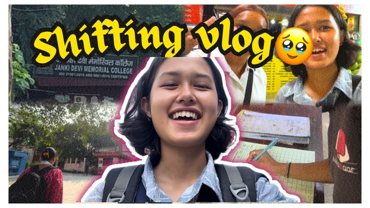 Hostel Shifting vlogg🥹/Janki Devi Memorial College[JDMC]/Home to hostel🏡😭/Ep.2