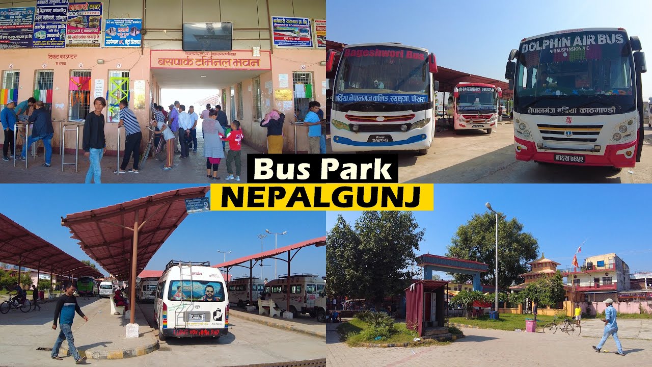 NEPALGUNJ Bus Park [4K🇳🇵] Virtual Walk Around Buspark Area
