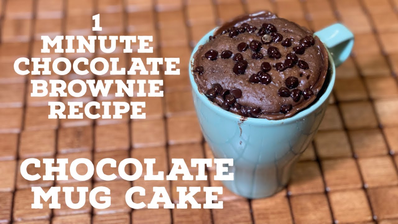 1 Minute Chocolate Brownie Recipe - Easy Chocolate Mug Cake - Instant Eggless Brownie Recipe