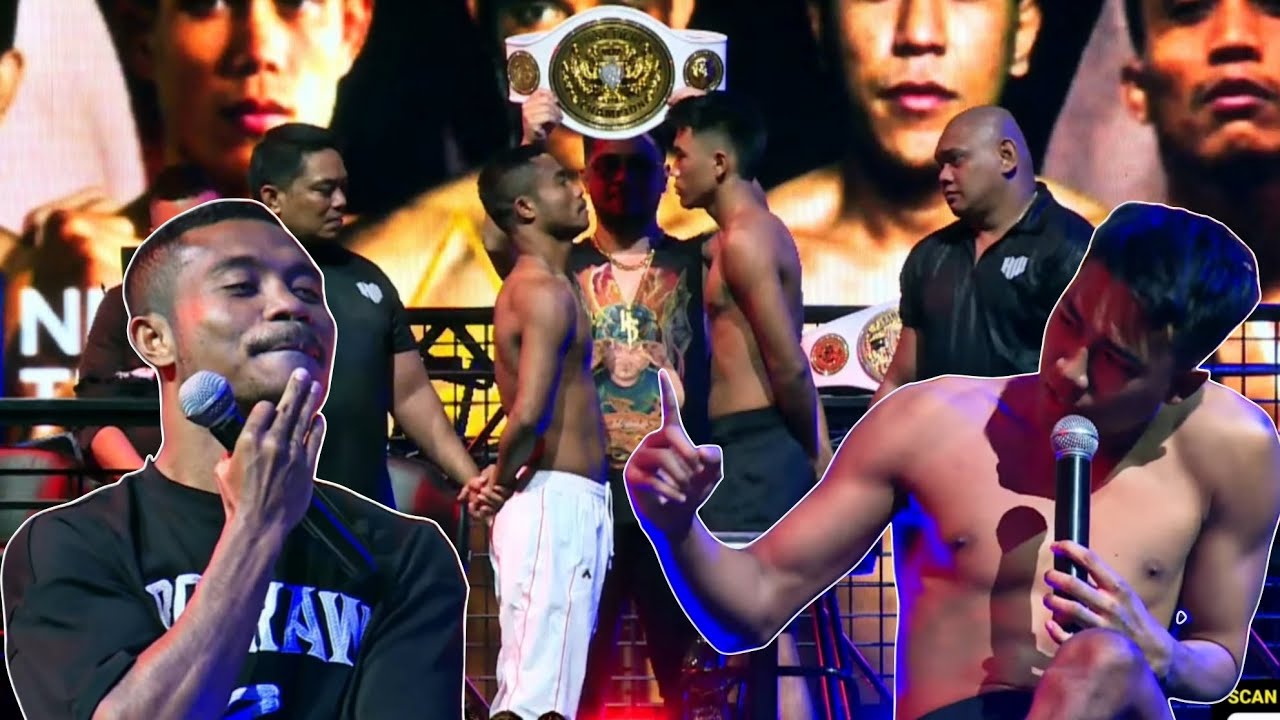 WEIGHT IN DAN FACE OFF RUBEN MANAKANE VS PANGERAN FEBRUZIO, FIRST FIGHT VOL2