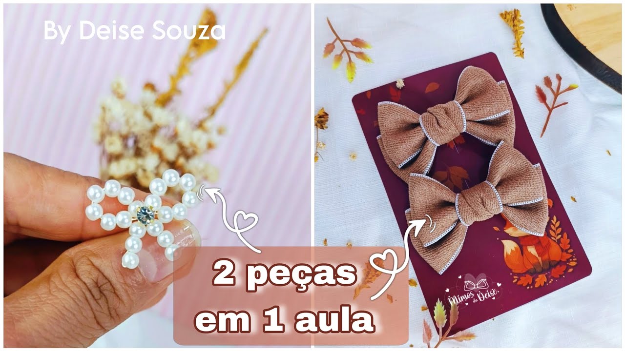 Lacinho de p&eacute;rola + Lacinho duplo inverno