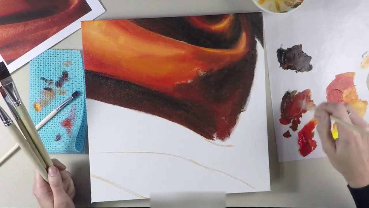 L’art du drapé à l’huile : contrastes, lumières et subtilités