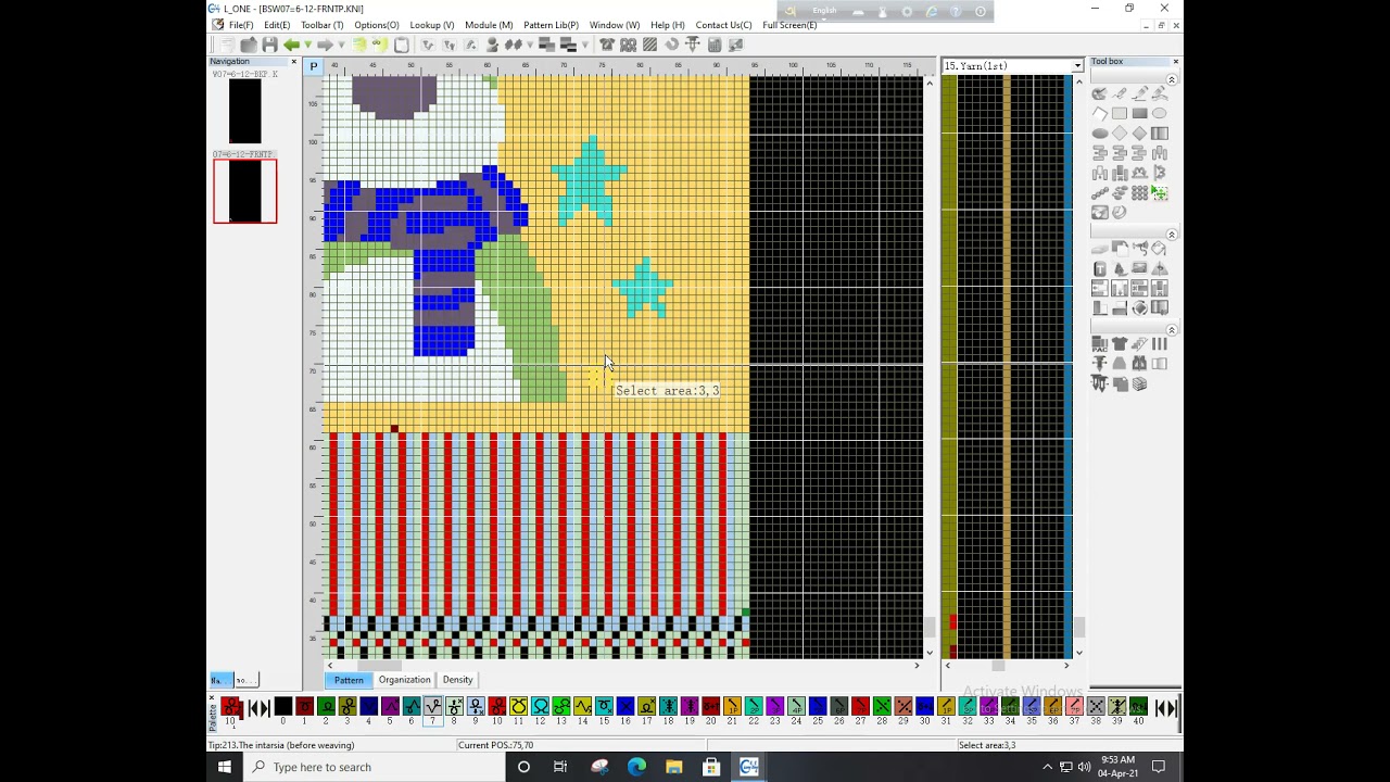 jacquard program for partita