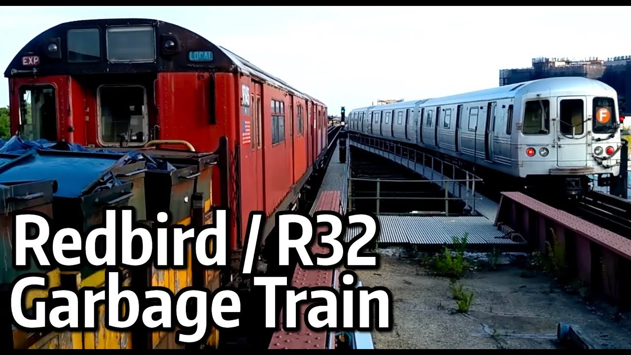 ⁴ᴷ R33WFs (Redbirds) and R32s on the #9 Garbage Train