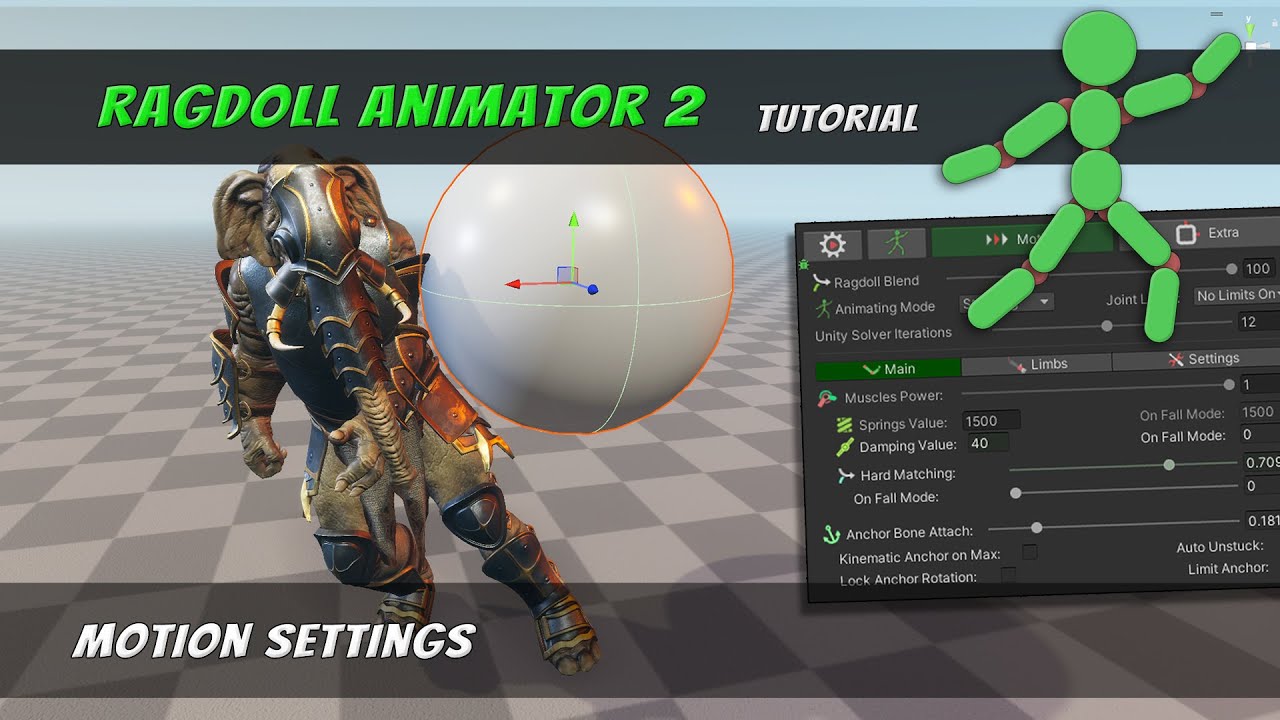 [Ragdoll Animator 2] Introduction Tutorial #4 : Motion Settings