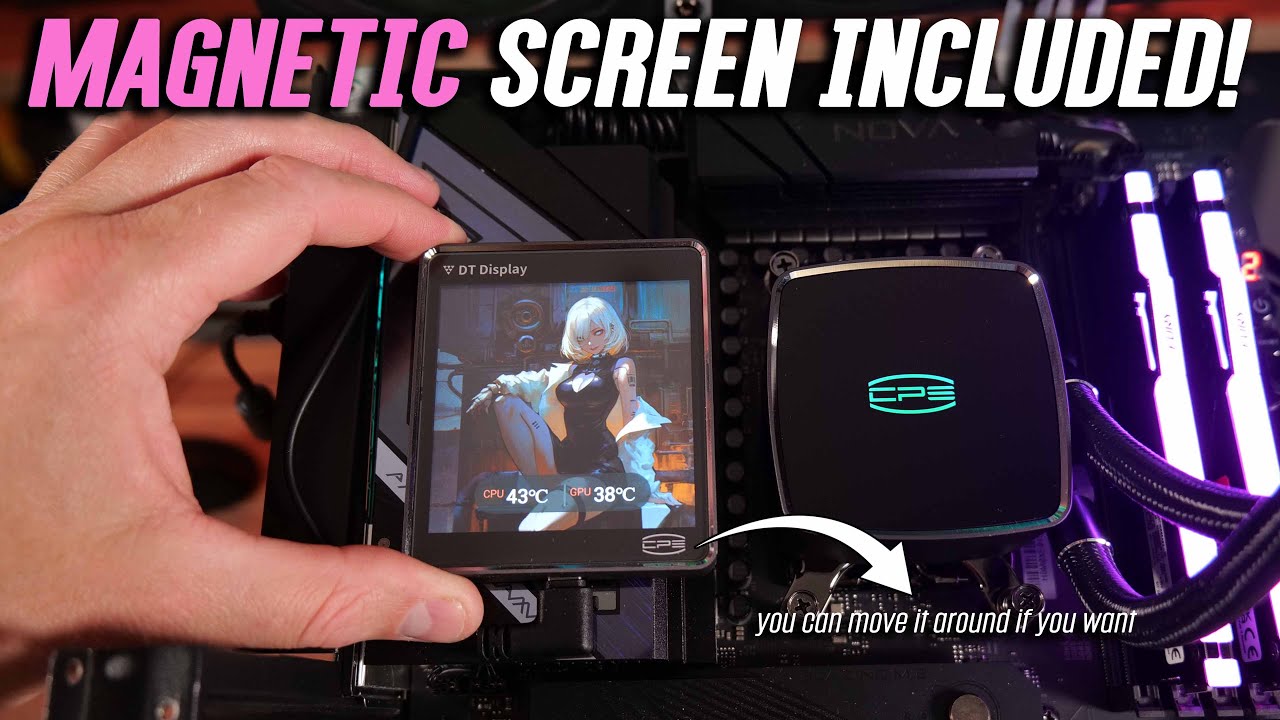 $250 AIO With a Magnetic LCD?! CPS PCCooler DT360 Tested