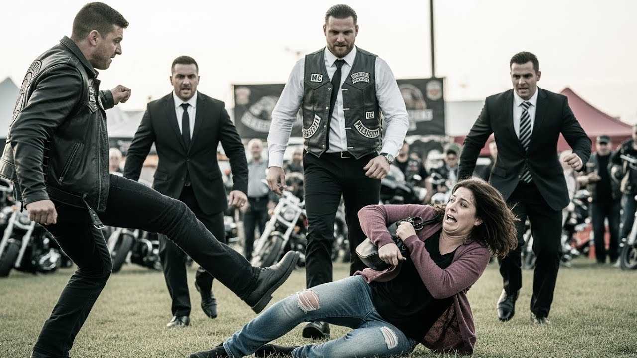 He ATTACKED His 'Broke' Ex at a Biker Rally... Her BILLIONAIRE MC President Husband Showed Up