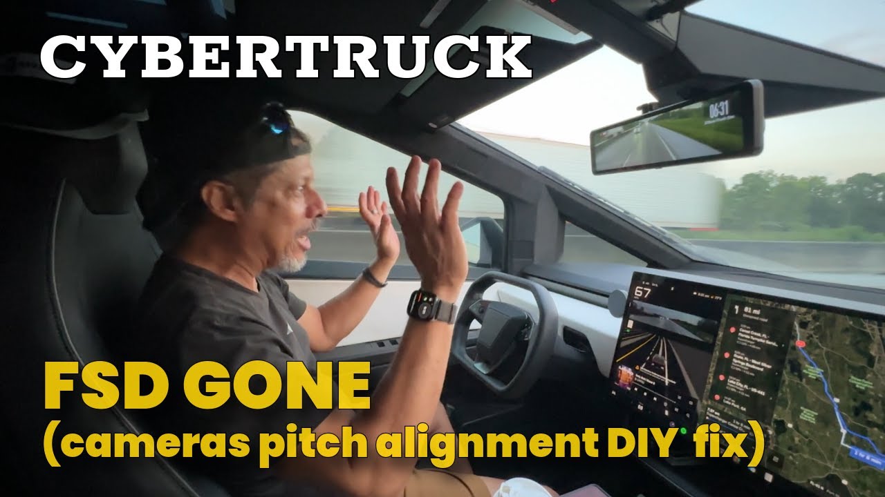 Cybertruck FSD Lost: Cameras Pitch Angle Fix