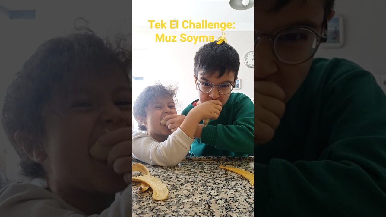 İki Kardeş TV ile Tek El Challenge! 🍌 (Çok Güldük 😂) 