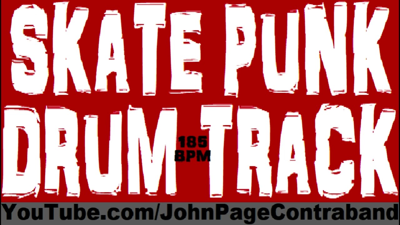 Skate Punk Drum Track 185 bpm Free Beat for Guitar and Bass Players