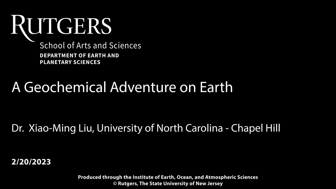 A Geochemical Adventure on Earth