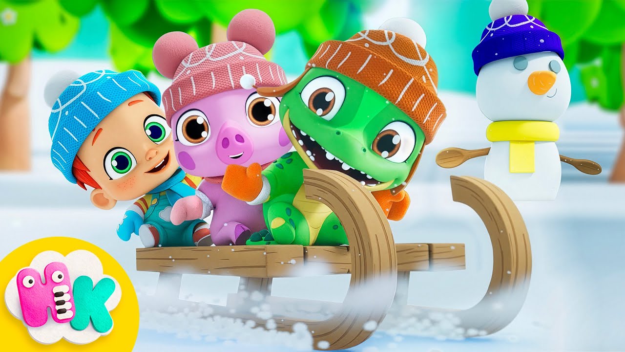 Jouons dans la neige ! ☃️❄️ Chanson d'Hiver pour Enfants | HeyKids en Français
