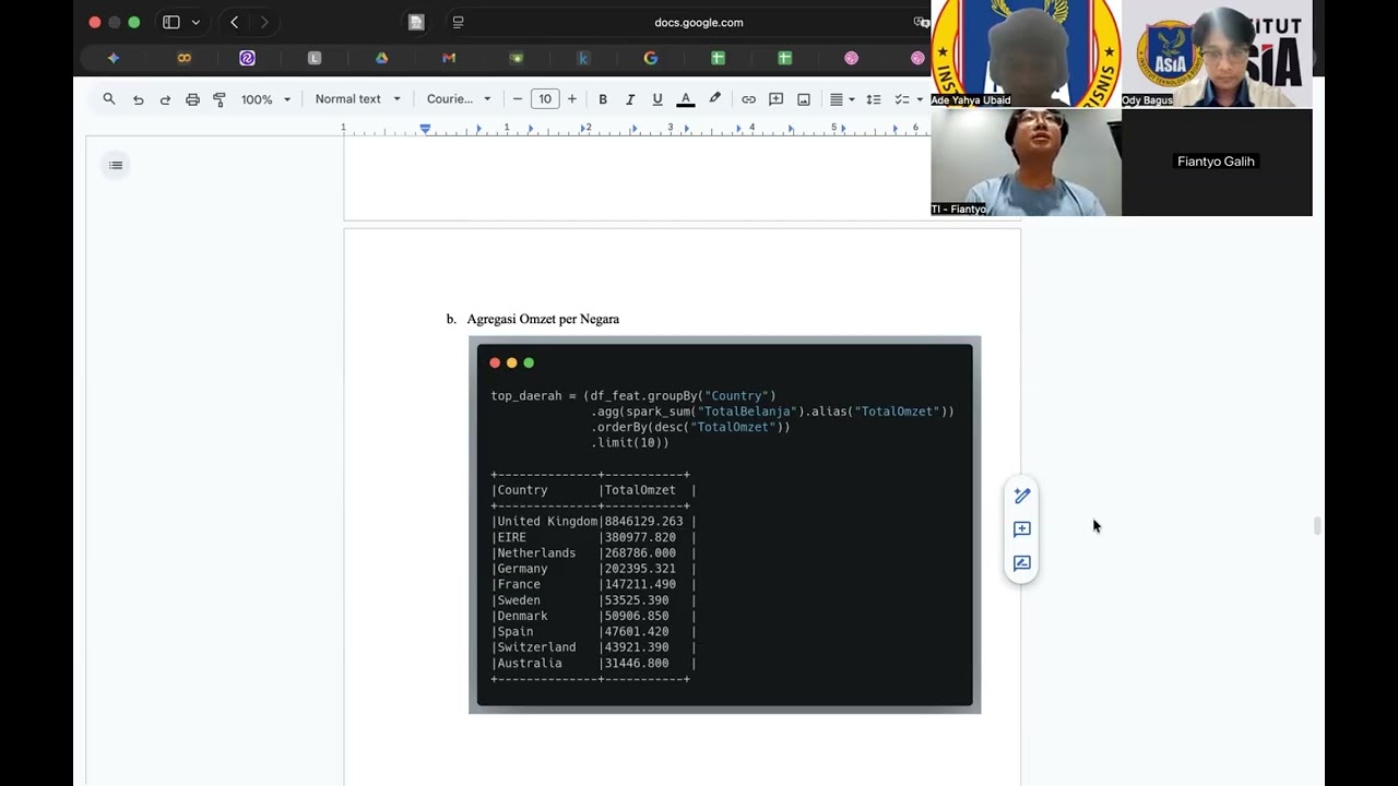 Analisis Penjualan Produk Tahunan Retail Dengan Integrasi Big Data (Hadoop HDFS + Spark + Python)