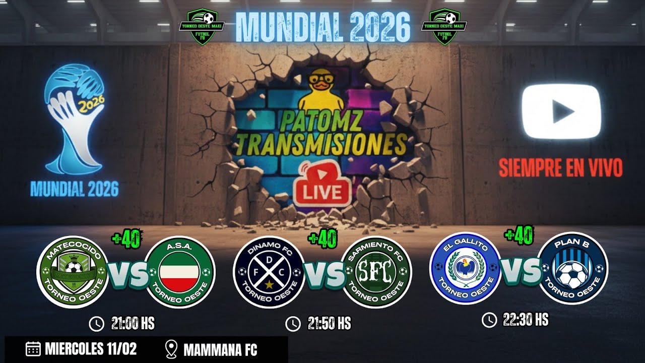 A.S.A. vs MATECOCIDO | DINAMO vs SARMIENTOFC | EL GALLITO vs PLAN B