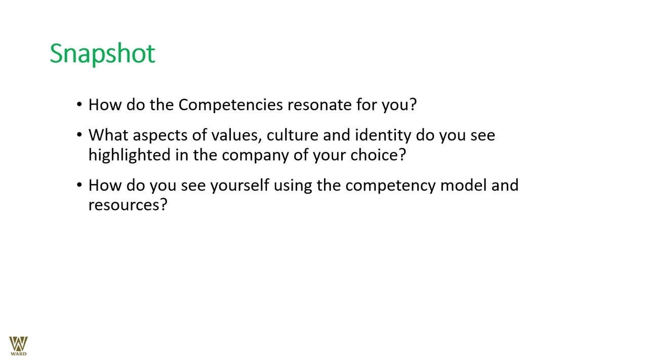 Developing Competency Models