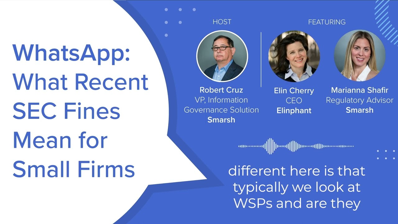WhatsApp: What Recent SEC Fines Mean for Small Firms