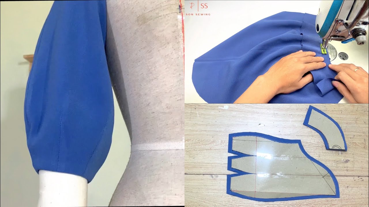 How to design and sew a beautiful sleeve model in just 5 minutes no one tells you | Son Sewing