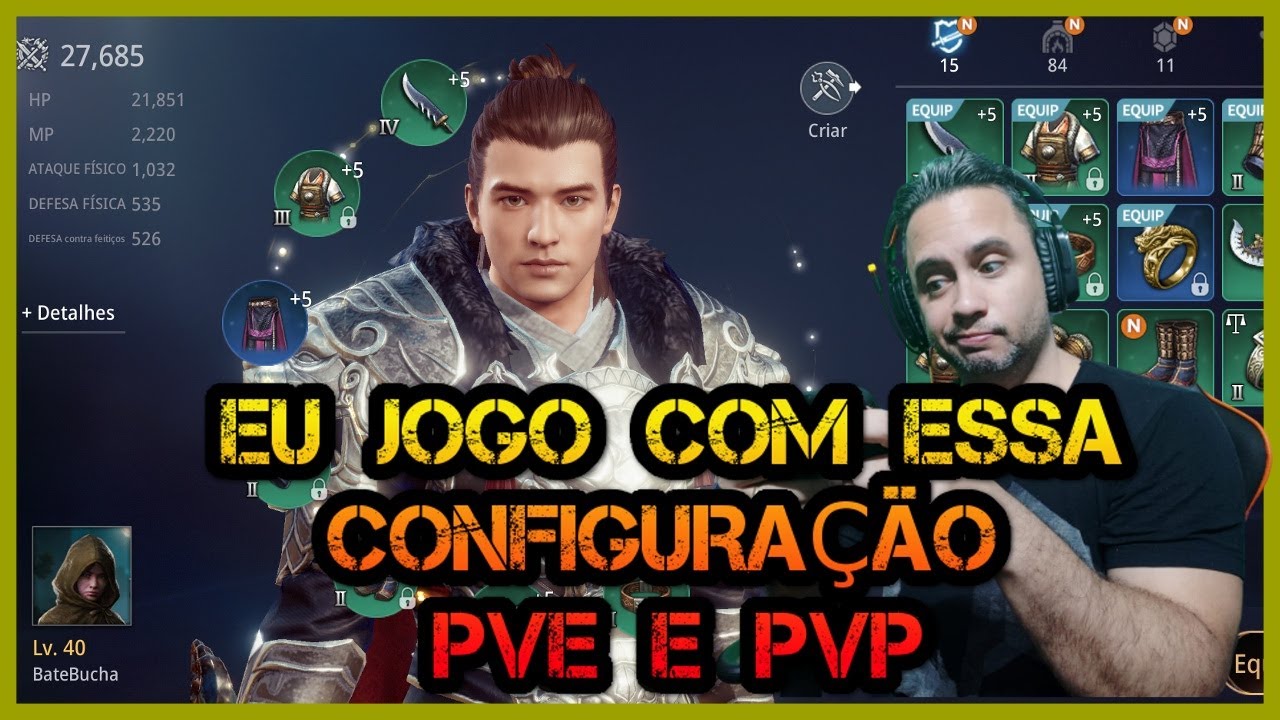 &Eacute; COM ESSA CONFIGURA&Ccedil;&Atilde;O QUE EU JOGO NO PVE E PVP -  MIR4 NFT MMORPG ($$$)