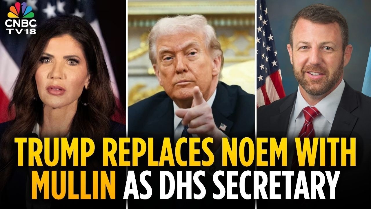 Дональд Трамп заменил министра внутренней безопасности Кристи Ноэм сенатором Марквейном Маллином ...