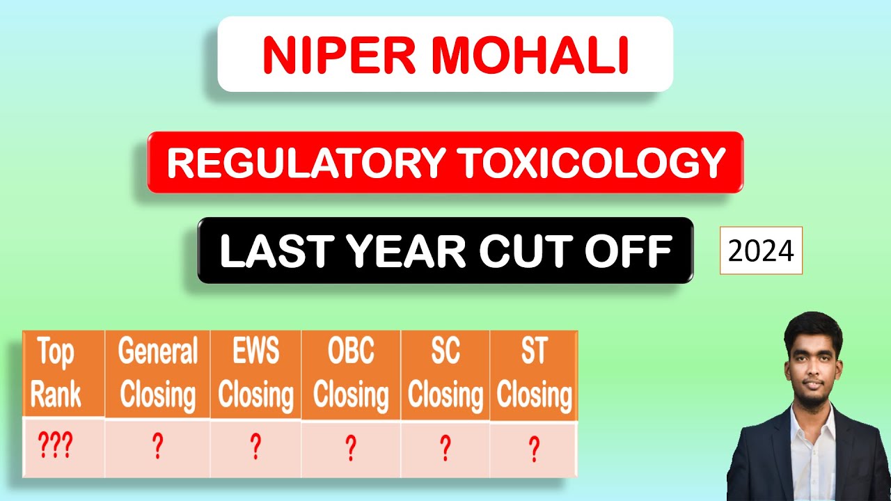 NIPER MOHALI LAST YEAR CUT OFF || REGULATORY TOXICOLOGY || NIPER COUNSELLING 2025 || NIPER MOHALI