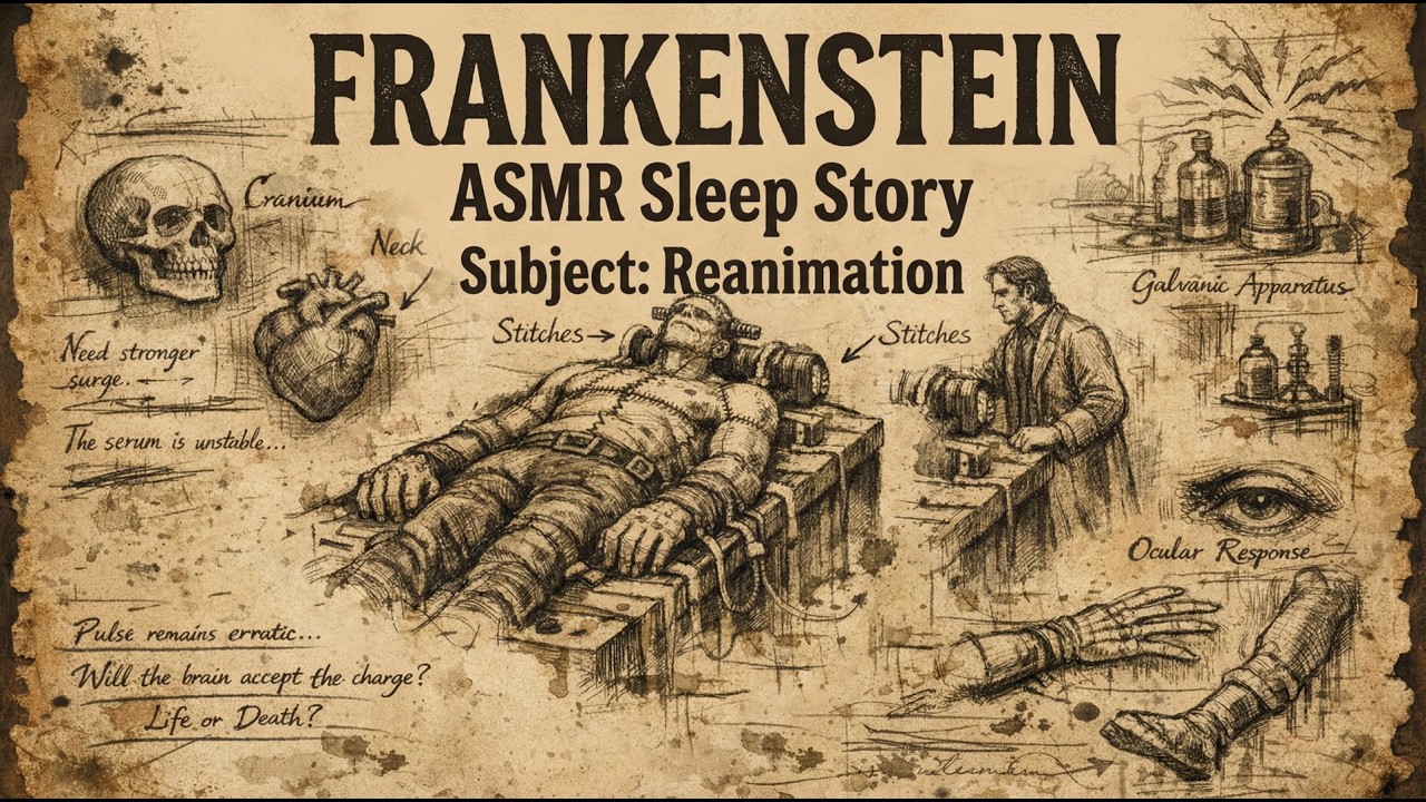 Frankenstein: The Night He Created Life ⚡ (ASMR Sleep Story)