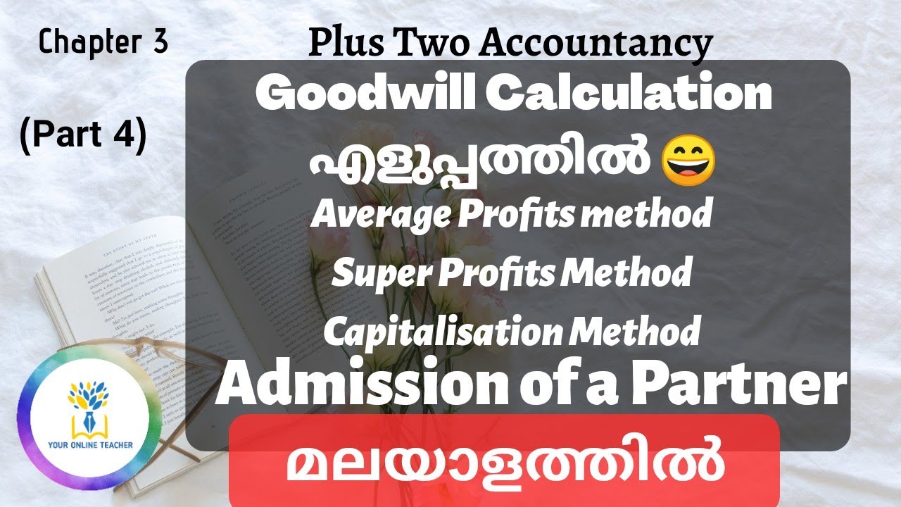 Calculation of Goodwill|Average profits, Super Profits&Capitalisation Methods|Admission of a Partner