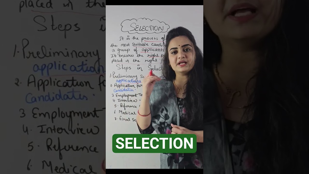 "What is Selection? | Meaning, Process & Importance | Class 11/12 Business Studies"