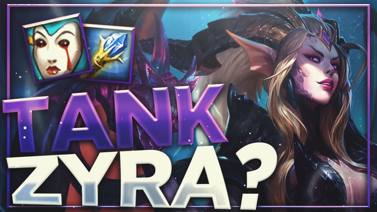 RANK #1 ZYRA SUPPORT TRIES NEW TANK BUILD! HEALTH IS OP! SEASON 9 GAMEPLAY - League of Legends