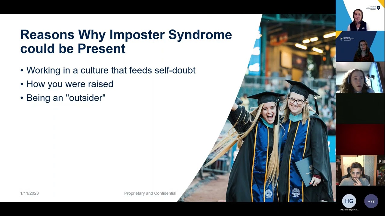 Understanding and Overcoming Imposter Syndrome- SNHU Career Day 2023