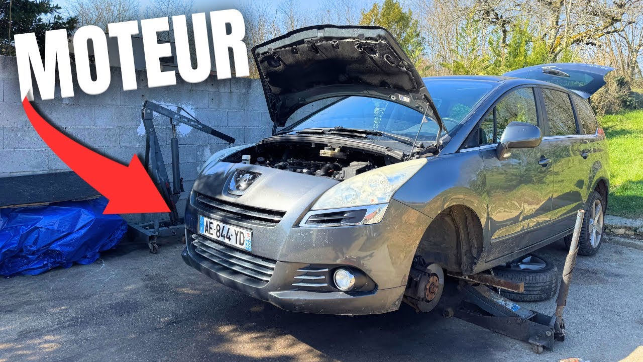 Obligé d’enlever le moteur pour un injecteur coincé sur mon 5008 1.6 hdi ..