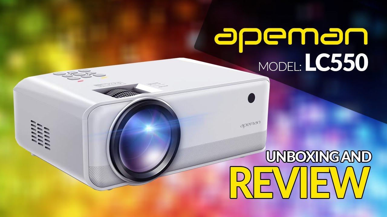 Apeman LC550 720P 4500 LUX LED Projector - Unboxing And Review