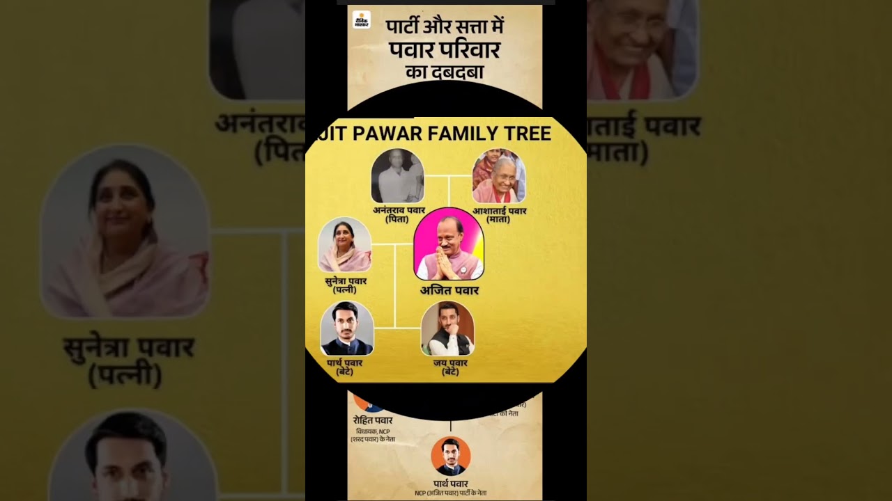 ajeet pawar family tree😔😔
