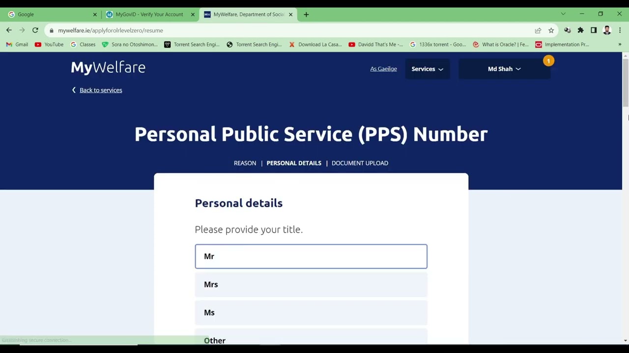 #how to apply ppsn number in ireland