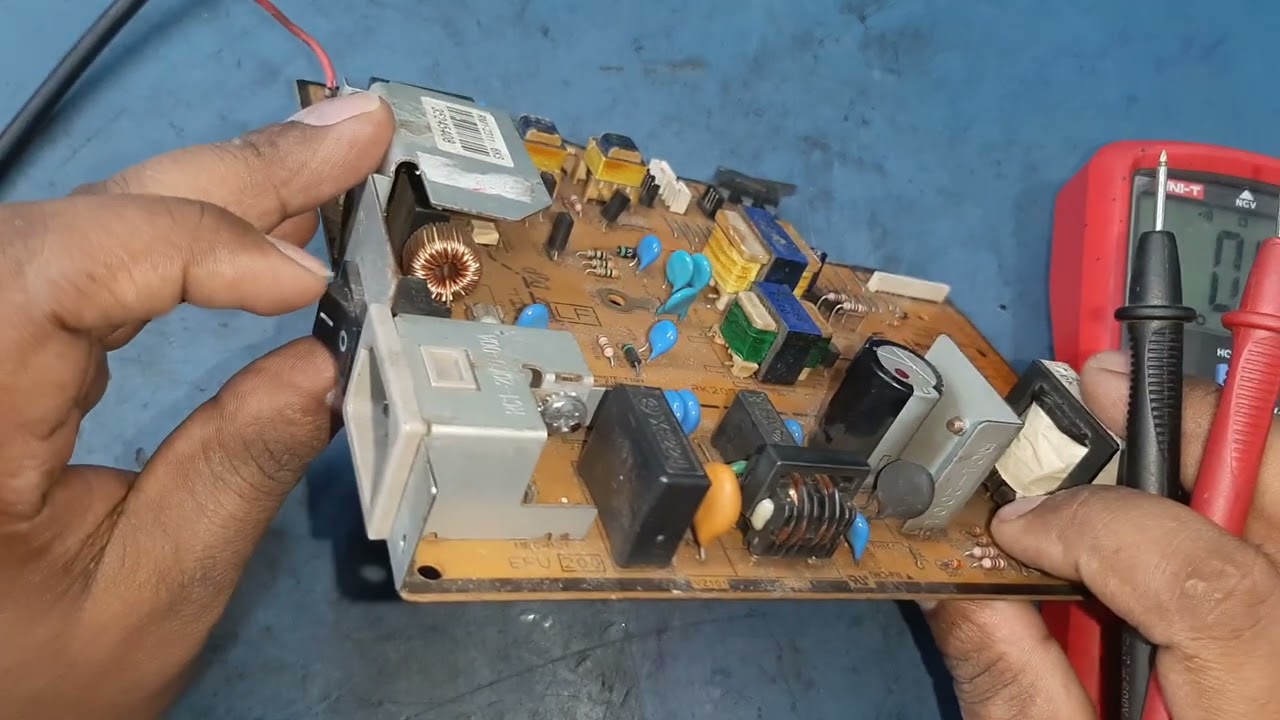 Hp printer power supply not working ps card testing and repair step by step