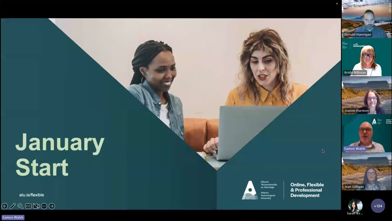 Virtual Open Evening for January Start Flexible Learning Courses at ATU