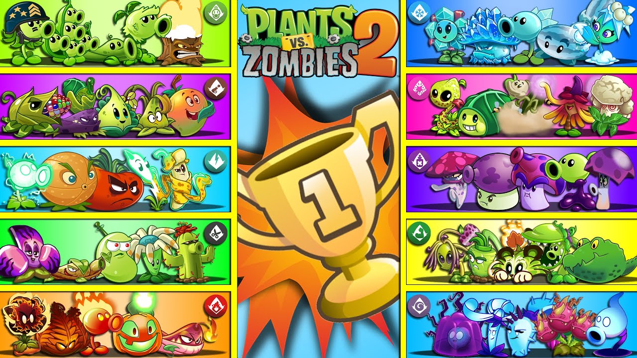 Tournament 10 Team Family Plants - Who Will Win? - PvZ 2 Team Plant vs Team Plant