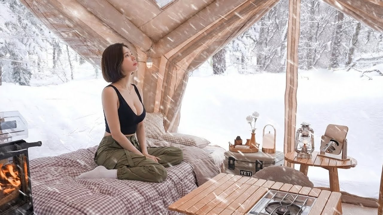 Luxury Winter Camping ❄️ Cozy Snow Glamping | Sumin Camp