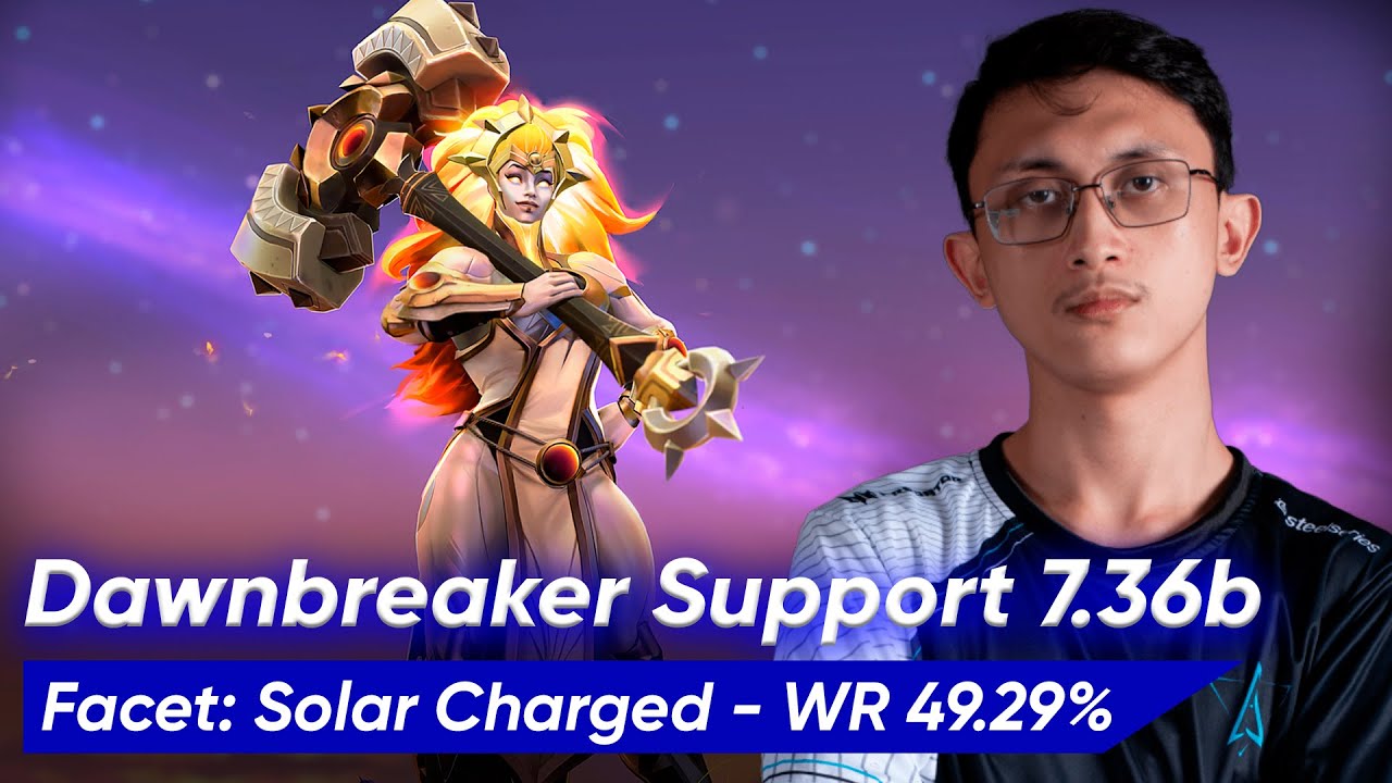 🌞 Cml DAWNBREAKER 7.36 HARD SUPPORT 5 Pos | Dota 2 Pro Gameplay